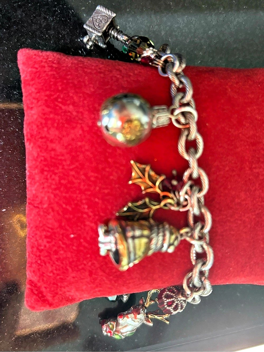 Brighton Christmas Carol Charm Bracelet Silver & Gold